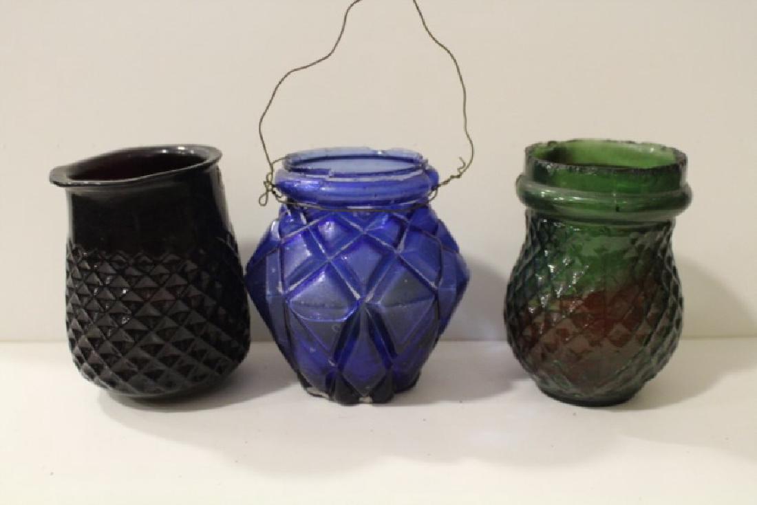 3 Glass Christmas  Tree Candle Lights / Lanterns (1 of 1)