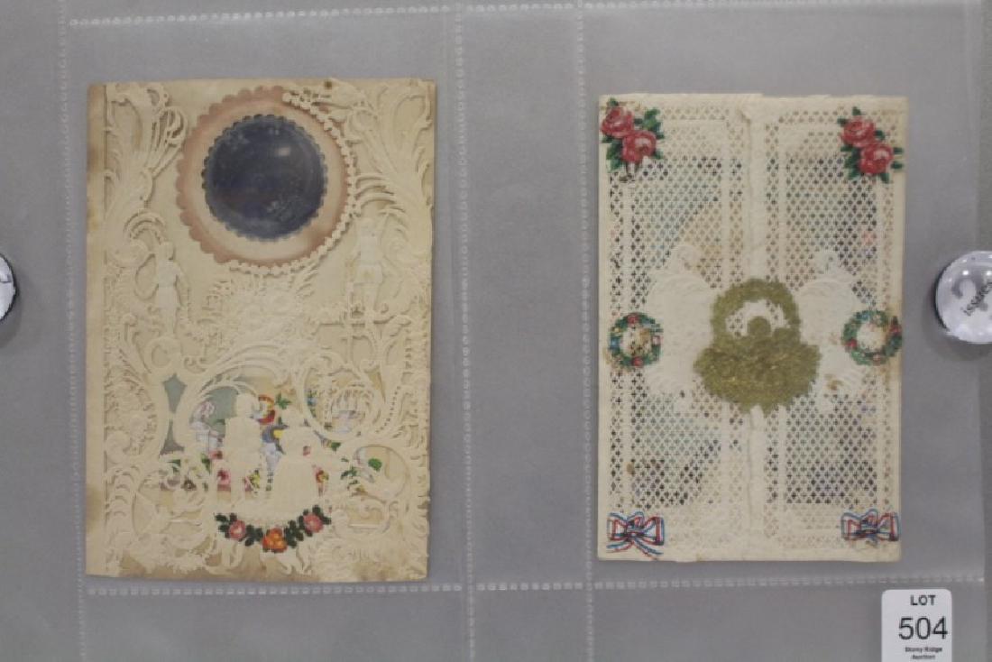 Rare T. W. Strong 1845 Mirrored Valentine & Other Early (1 of 1)