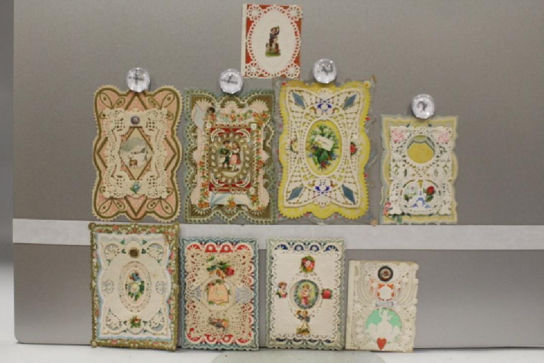 Lot of 9 19th to Early 20th C Valentines (1 of 1)