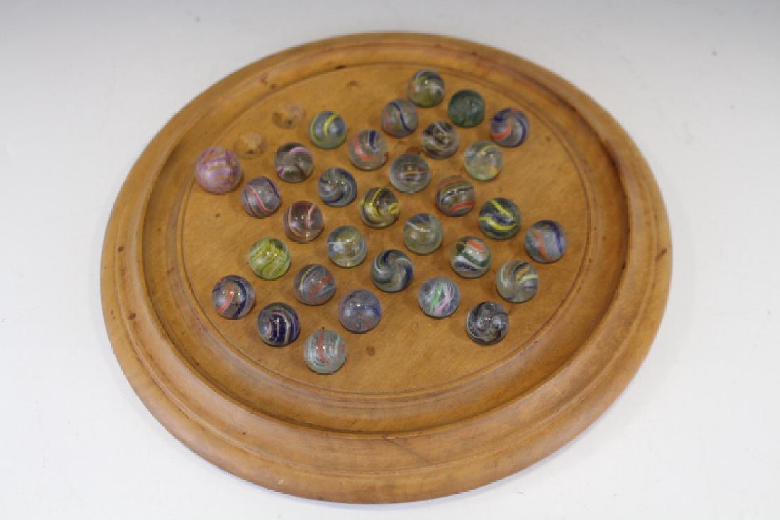 30 Swirl Marbles and Marble Jump Game Board (1 of 2)