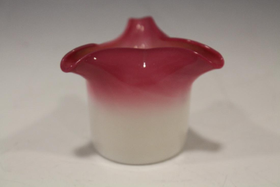 Mt. Washington Peach Blow Toothpick Holder AS IS (1 of 2)