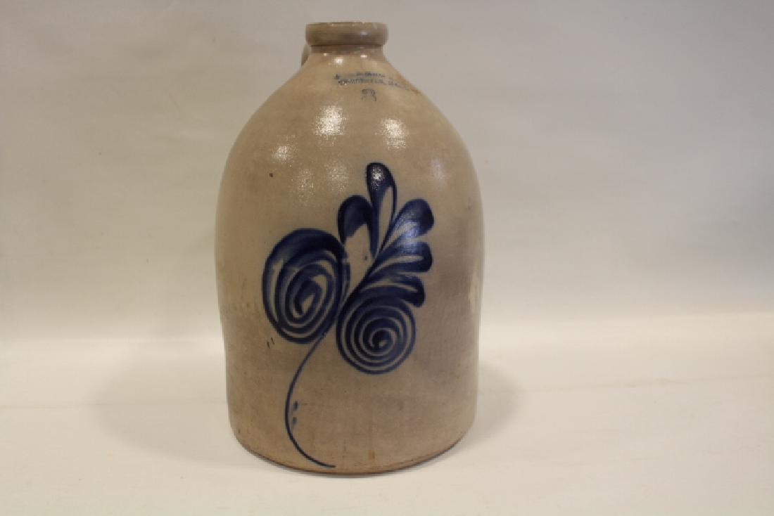 F B Norton Worcester Mass 3 Gallon Decorated Jug (1 of 3)
