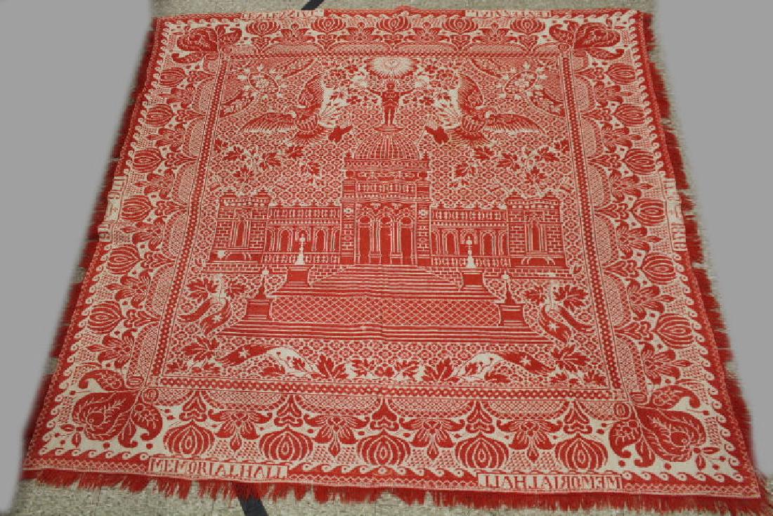 1876 Centennial Patriotic Coverlet - Red & Natural (1 of 4)