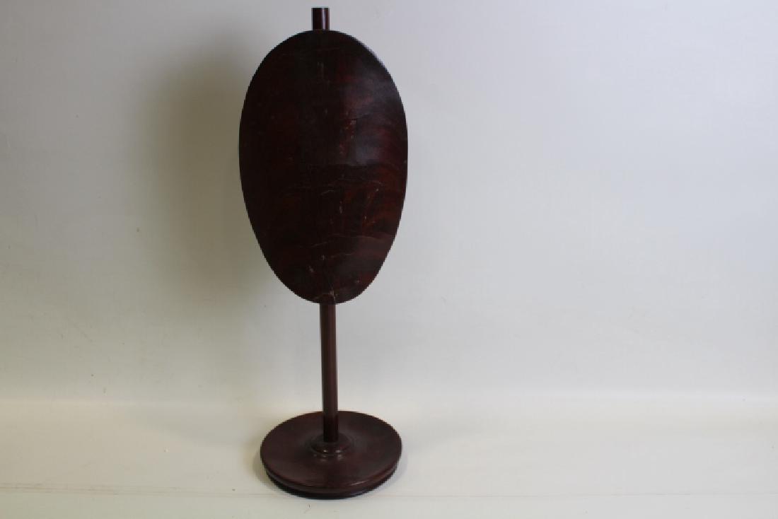 19th C Wooden Adjustable Tabletop Fire screen (1 of 2)