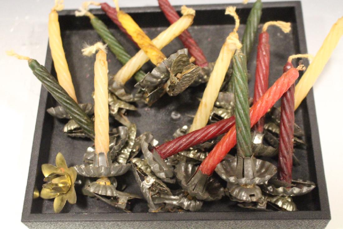 Lot of 17 Tin Christmas Feather Tree Clip-on (1 of 1)