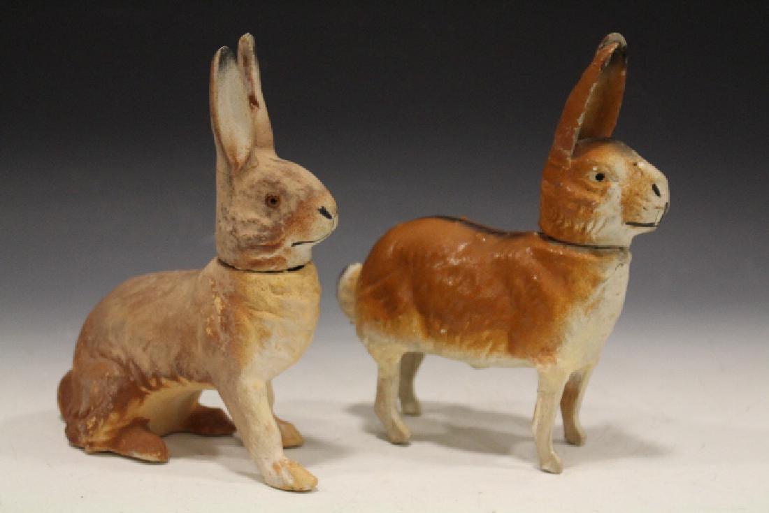 Papier Mache Candy Container Easter Rabbits (1 of 2)