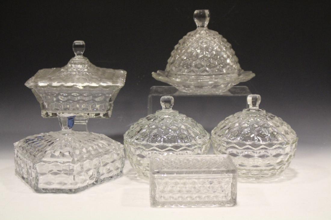 Fostoria American Group of 6 Lidded Glassware (1 of 2)