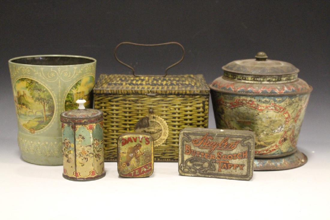 Late 1800s Tinware Advertising Tins (1 of 1)