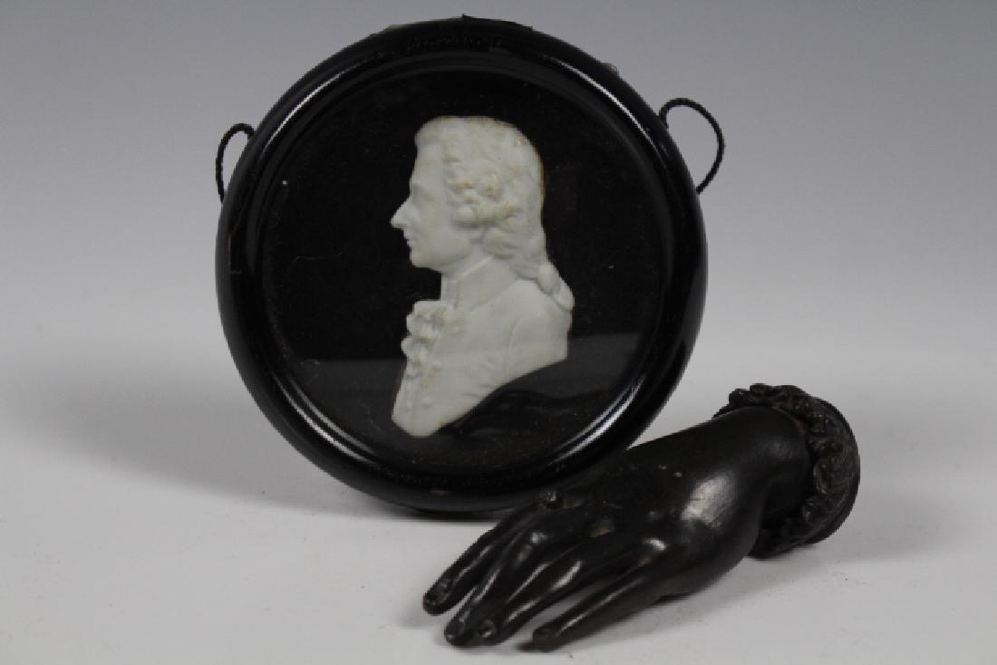 Thomas Jefferson Image & Bronze Hand Paperweight (1 of 2)