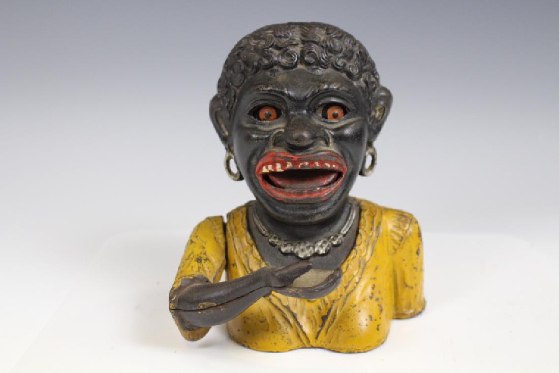 Cast Iron Dinah Black Americana Mechanical Bank