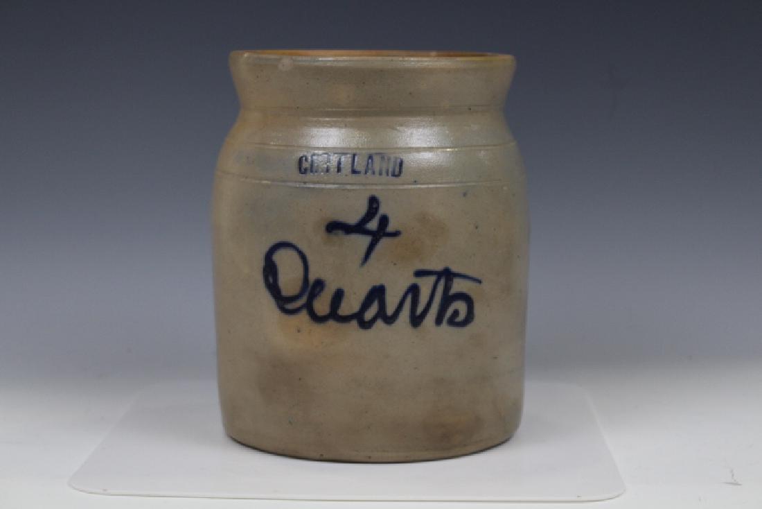 Cortland Stoneware 4 Qt Storage Crock Jar (1 of 2)