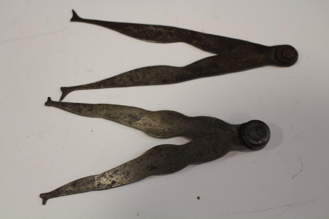 Norristown PA Figural Leg Calipers Dated 1855 (1 of 2)