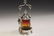 Amberina Paneled Pickle Castor