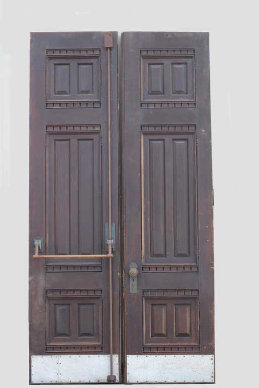 Pr Fabulous Architectural Mahogany Entry Doors