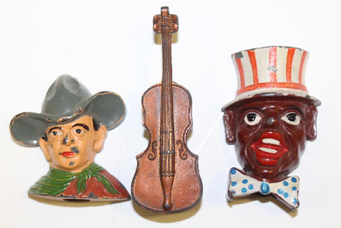 1930-40s Figural Cast Metal Pencil Sharpeners (1 of 2)