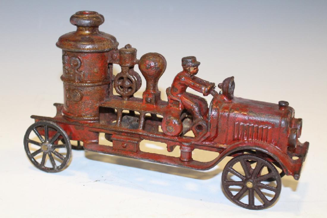 Early Cast Iron Fire Pumper -Cast Iron Spoke Wheels (1 of 2)