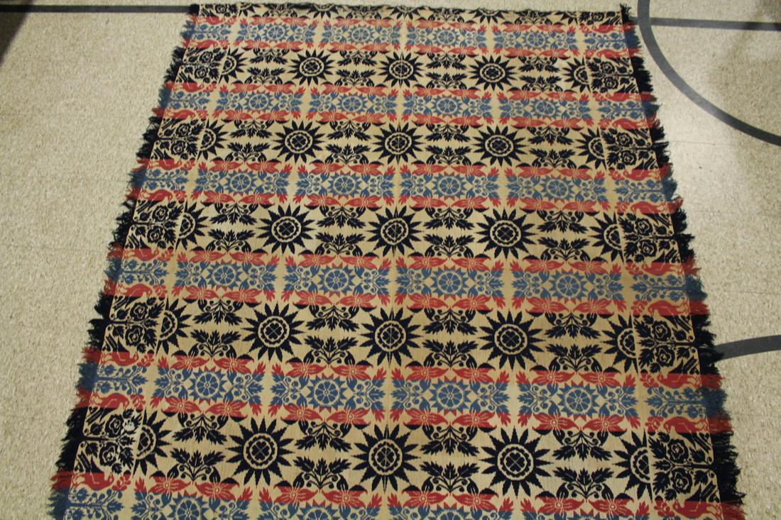 1836 Jacquard Coverlet Lancaster Cty, PA 72x96+ (1 of 6)