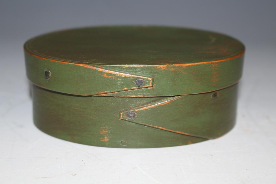 Small Green Painted Pantry Box (1 of 3)