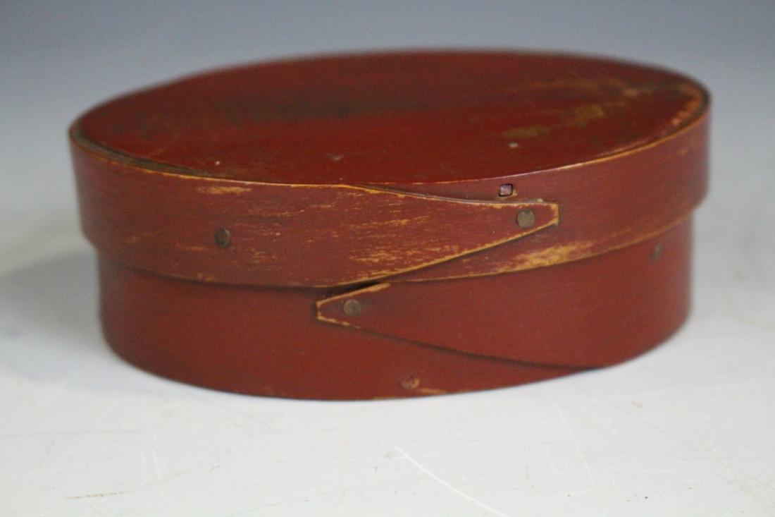 Small Red Painted Pantry Box (1 of 3)