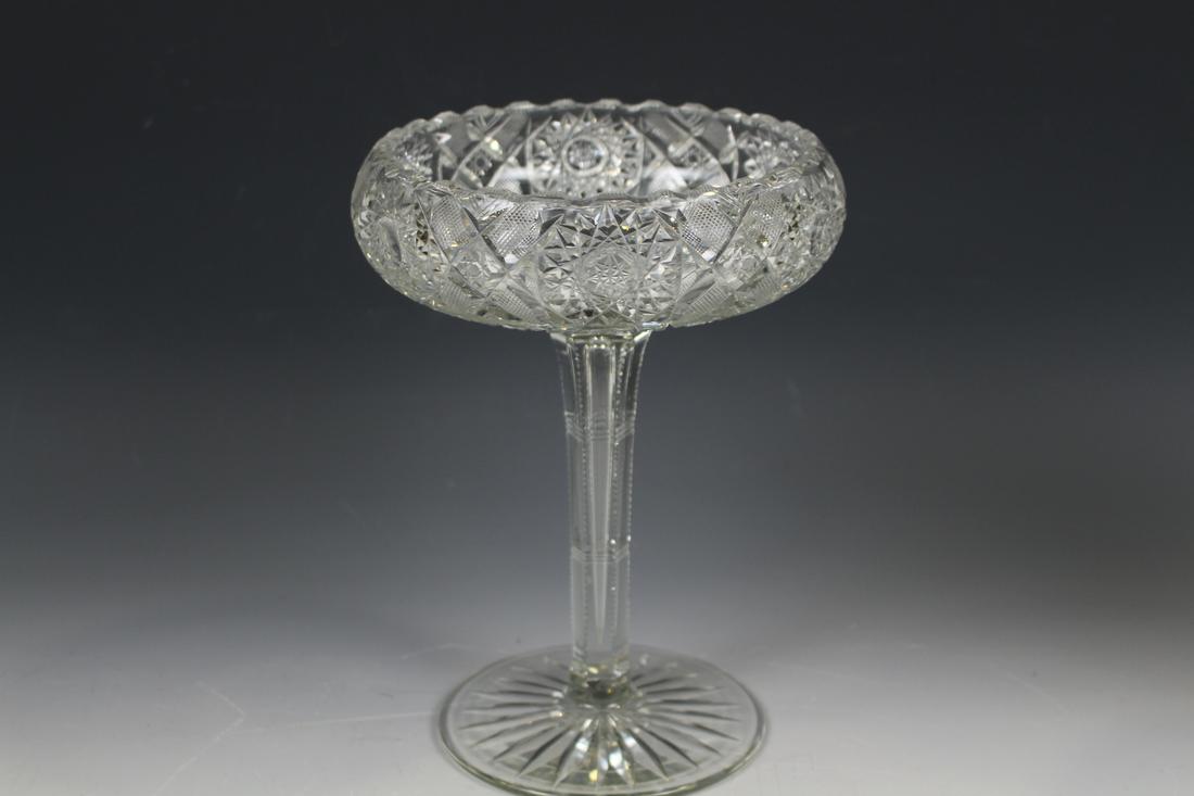 American Brilliant Cut Glass Compote (1 of 3)