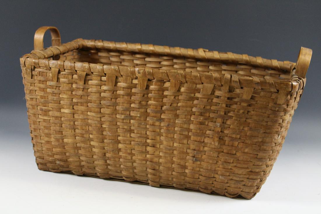Large Splint Basket - Bent Ash Rim, Rectangle (1 of 8)