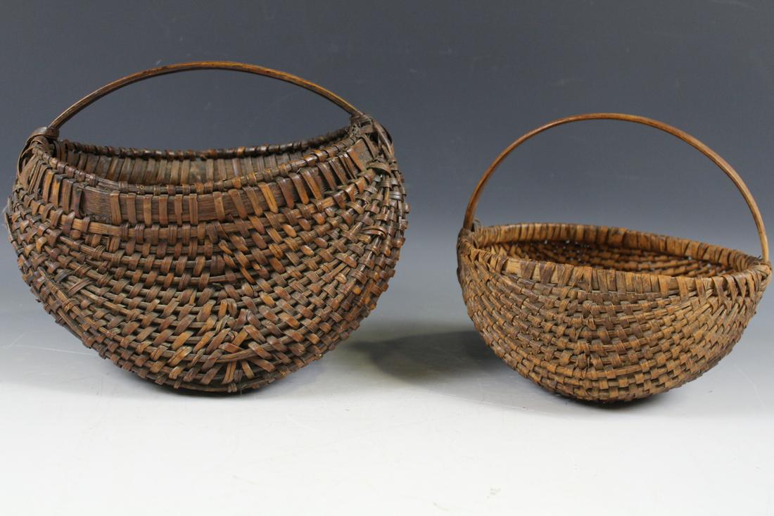 19th Century Splint Buttocks Baskets (1 of 8)