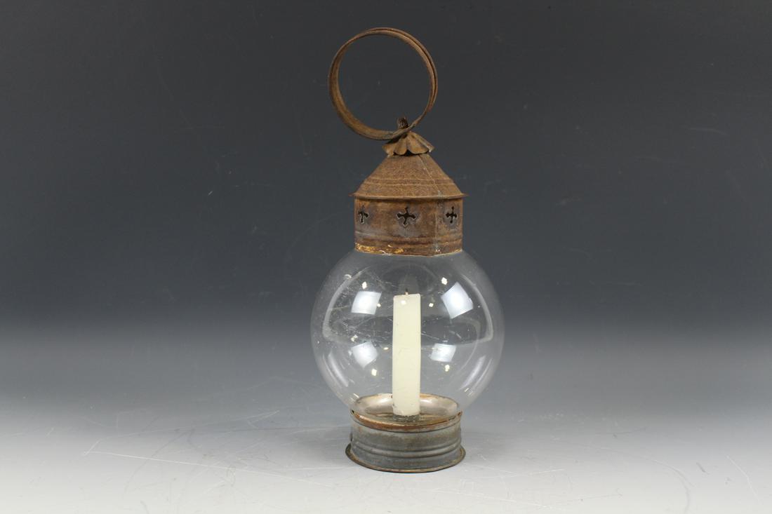 19th C Candle Onion Globe Lantern (1 of 3)
