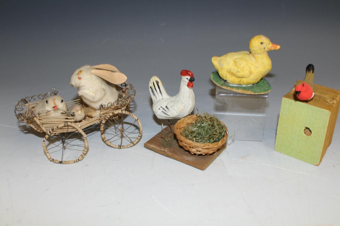 Easter Wired Buggy w/ Bunny & Chicks Victorian (1 of 2)