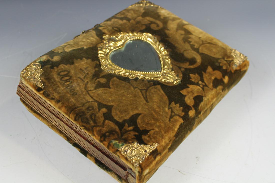Heart-Form Mirrored Victorian Photo Album (1 of 8)