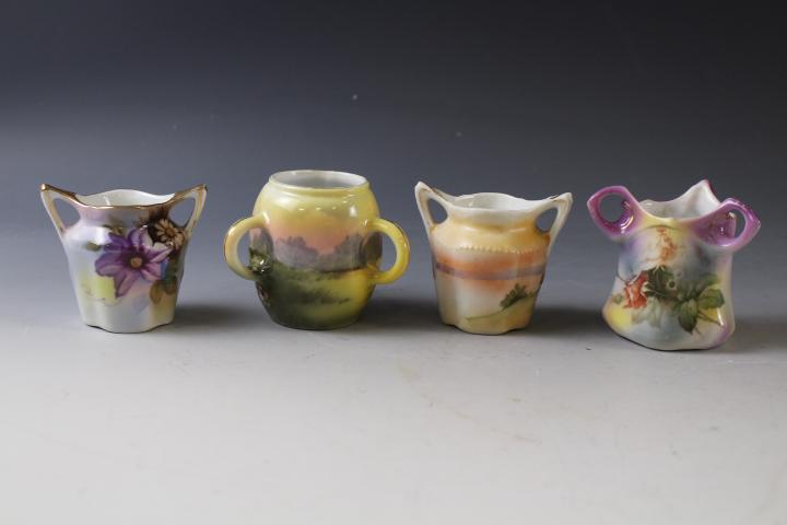 Royal Bayreuth Nippon Noritake Toothpick Holders: Royal Bayreuth, Nippon, & Noritake Toothpick Holders- tallest 3" H. No issues.