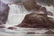 Waterfall Oil / Board Painting Ornate Gesso Frame - 2