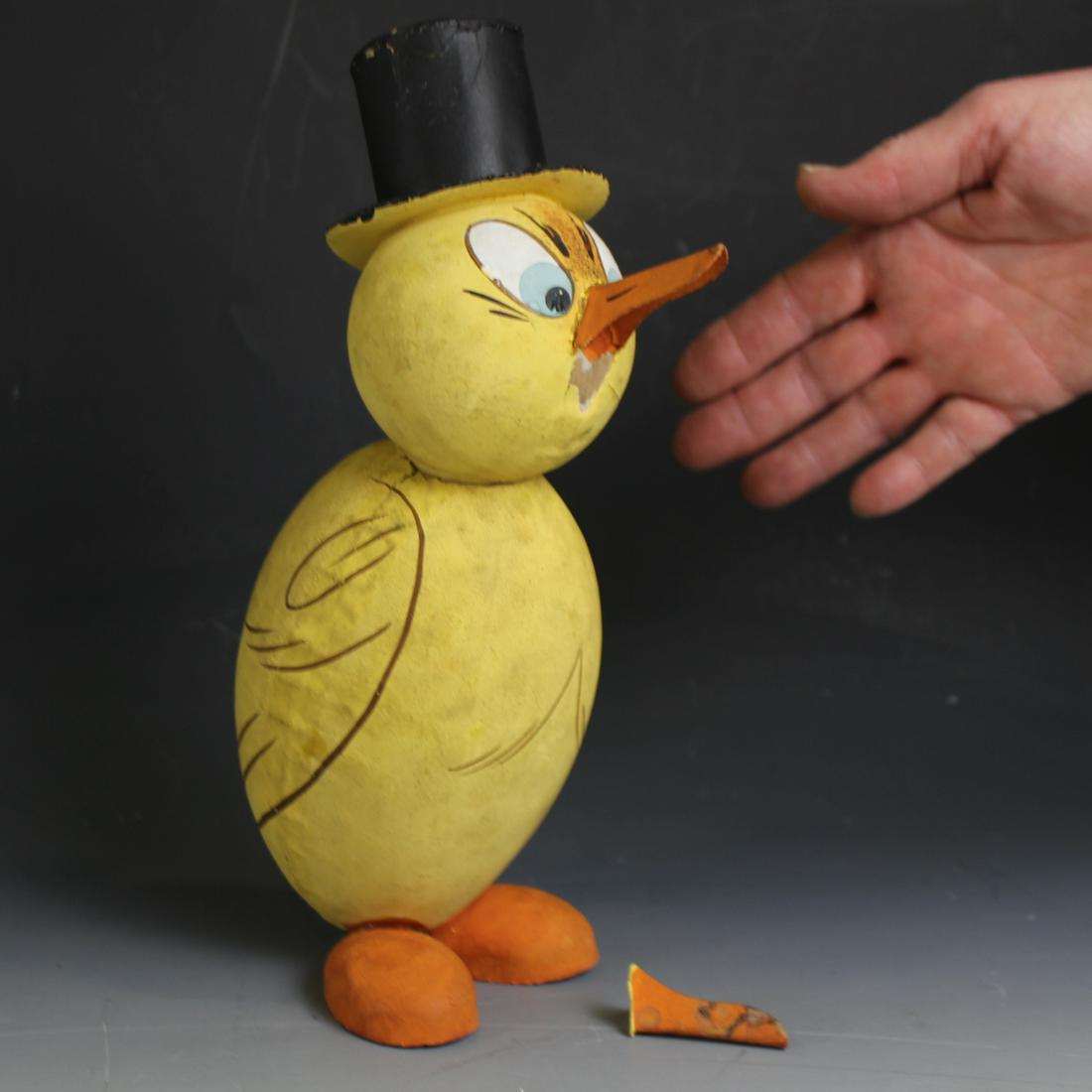 11" H Candy Container Chicken in Top Hat (1 of 4)