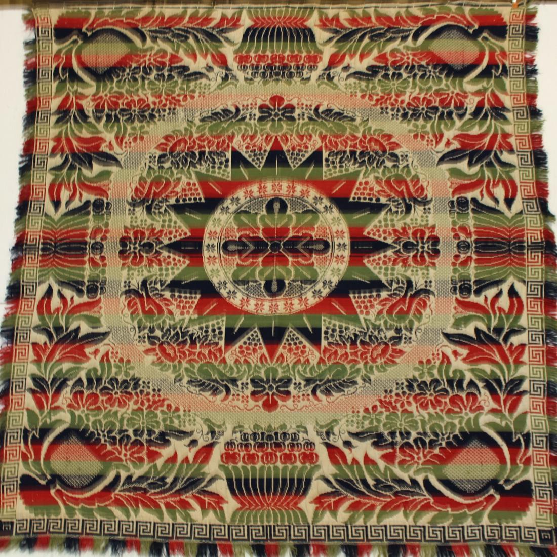 19th C Jacquard Coverlet (1 of 2)