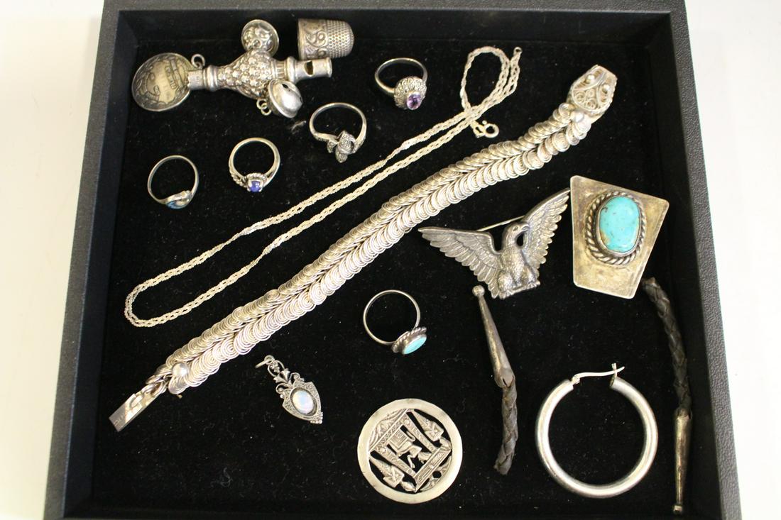 Group of Mostly Silver Jewelry (1 of 2)