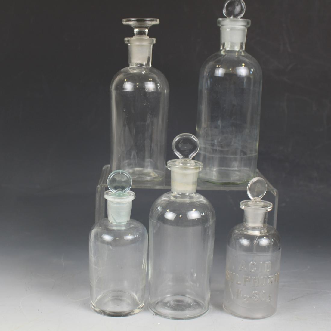 Lot of 5 Pharmaceutical Bottles (1 of 1)