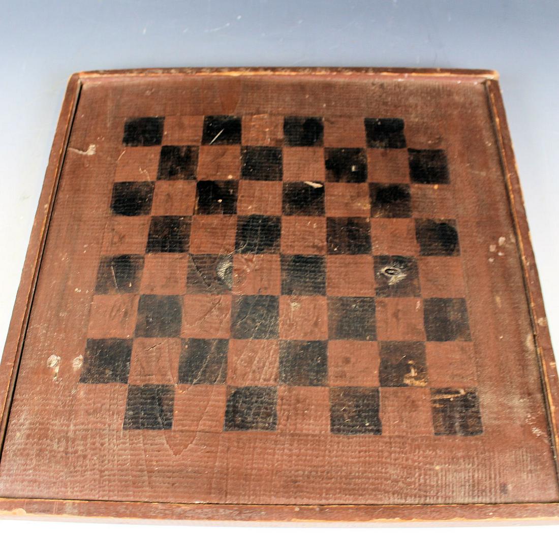 19th C Painted Checker Board (1 of 2)