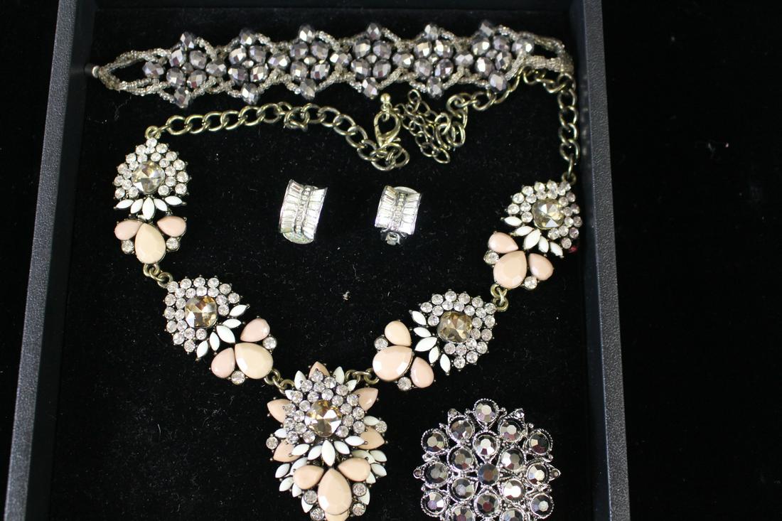 Nolan Miller Costume Jewelry Pink & Smoky Colors (1 of 3)