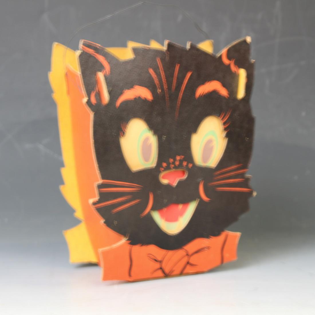2-Faced Halloween Cat Candle Lantern / Holder (1 of 2)
