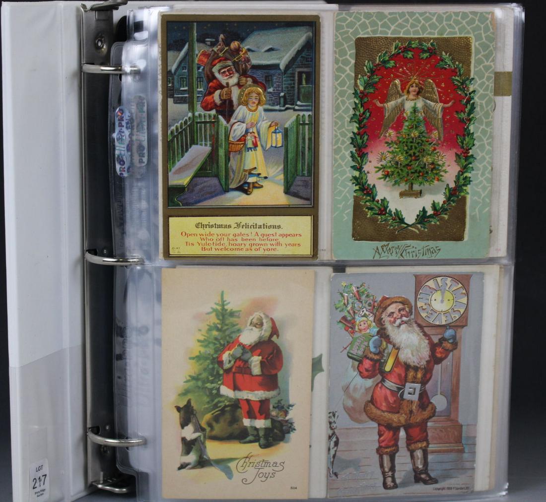 361 Early 20th C Christmas Holiday Postcards (1 of 6)