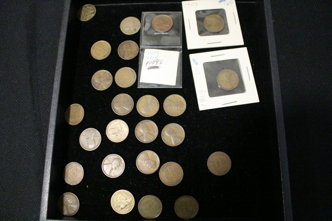 Copper Pennies Includes 4 Flying Eagles (1 of 1)