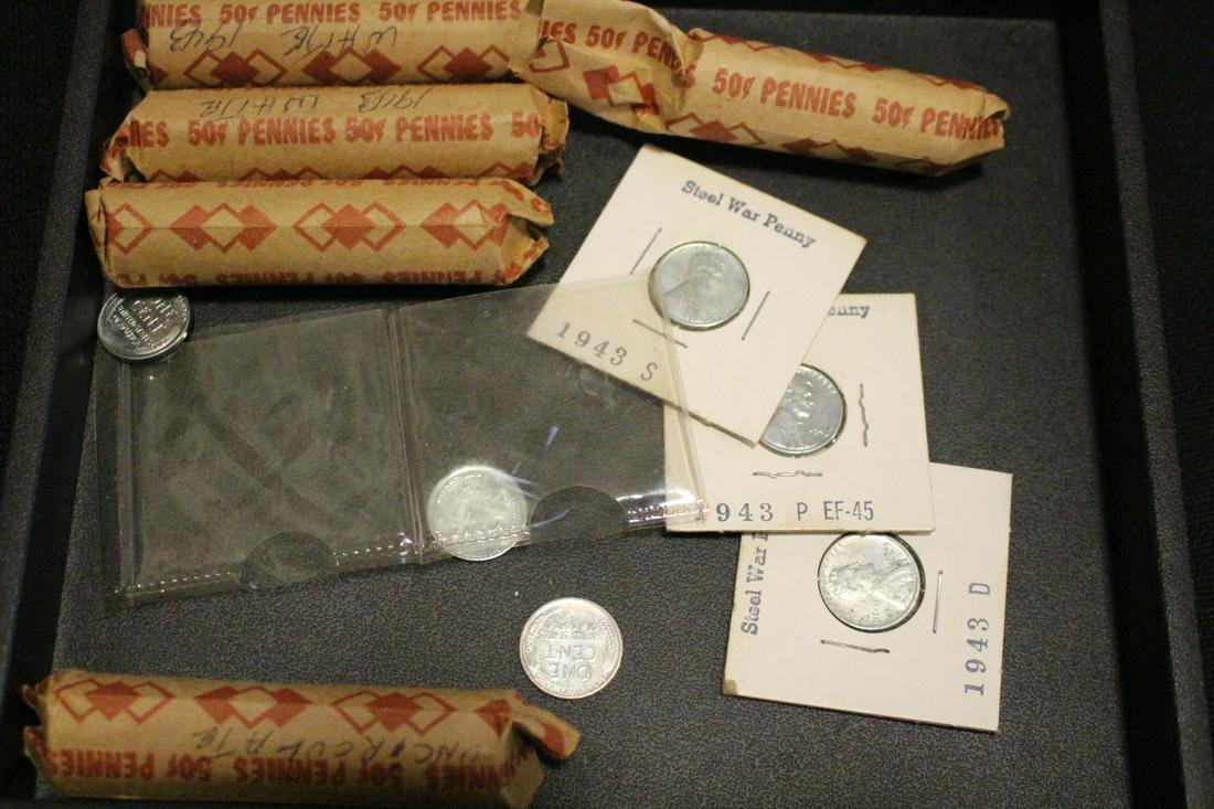 4+ Rolls Steel Pennies - 1 Roll Uncirculated (1 of 1)