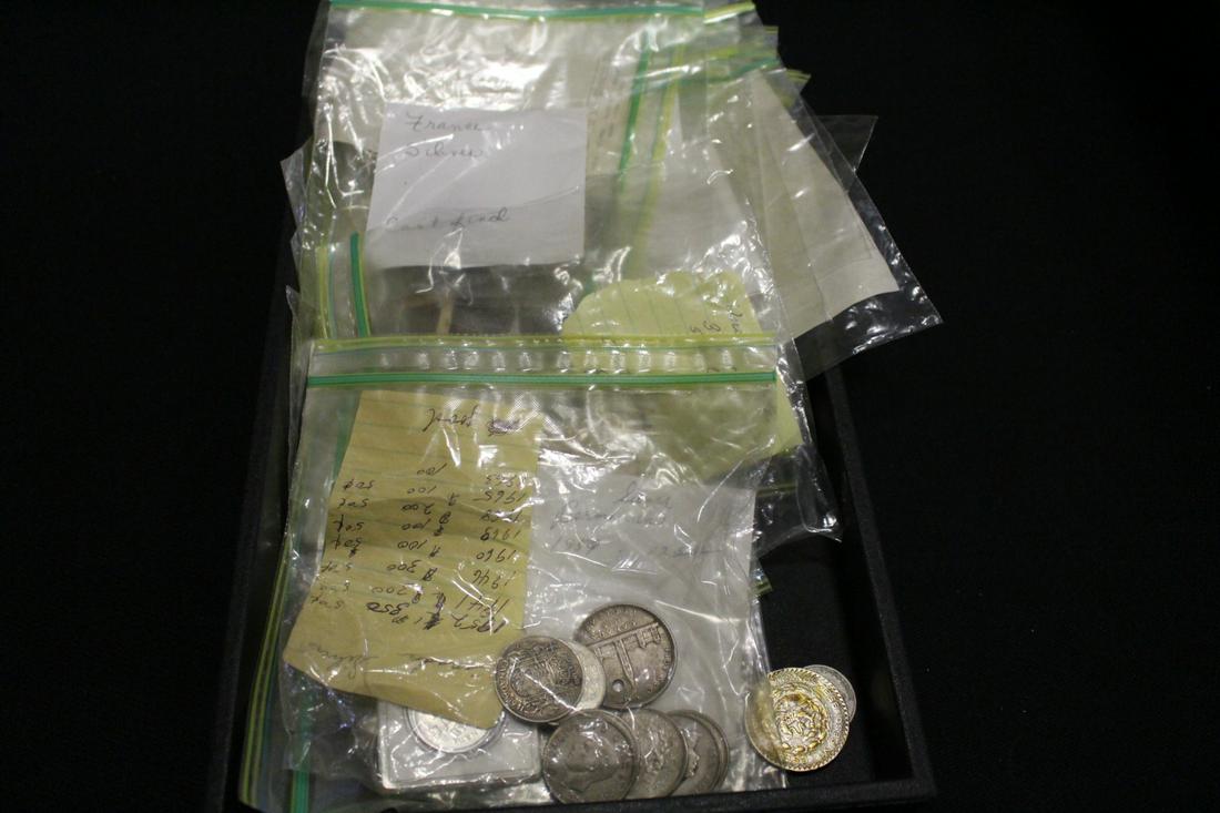 Foreign Coins Several Marked Silver by Owner (1 of 1)
