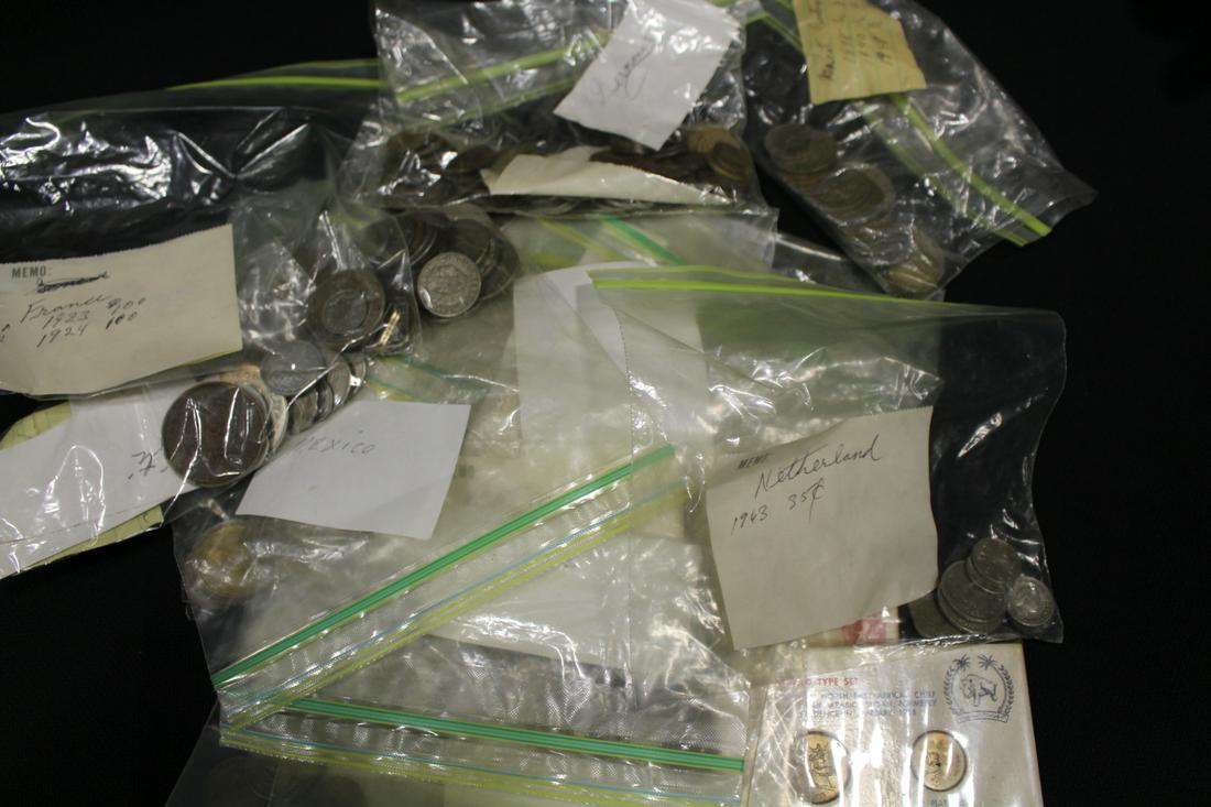 Large Group of Foreign Coins (1 of 1)