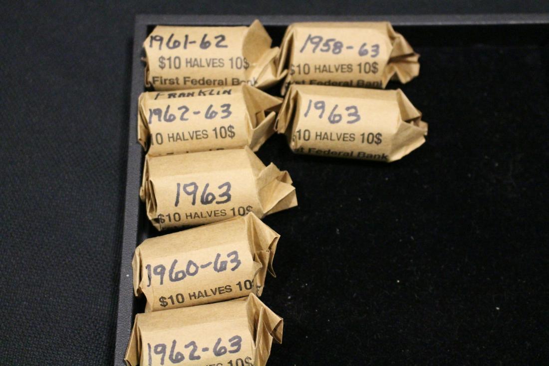 7 Rolls Silver Franklin Half Dollars (1 of 1)