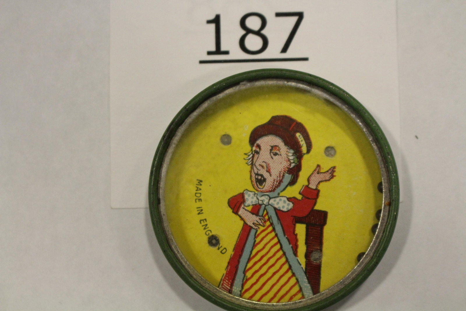 Mad Hatter Dexterity Game: Dexterity game / handheld puzzle game with image of Alice in Wonderland Mad Hatter, all metal,