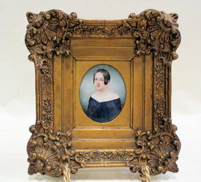 1809 Miniature Portrait W/C on Bone, Sitter Identified