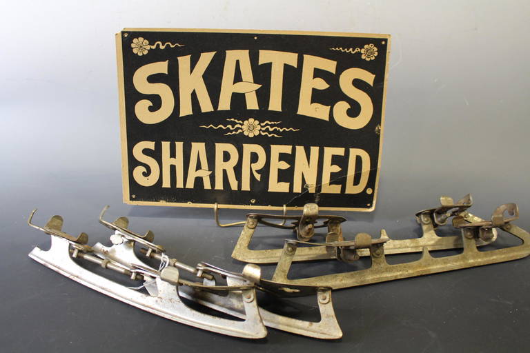 2 Pair Ice Skates and Skates Sharpened Sign Jan 02, 2022 Stony