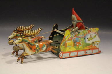 1923 Santa / Santee Claus Tin Litho Toy