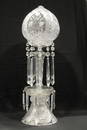 32" Brilliant Period Cut Glass Banquet Lamp