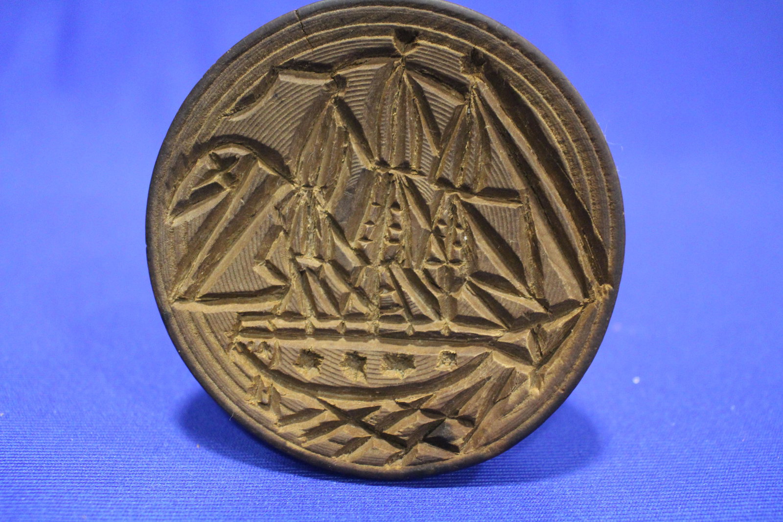 Masted Sailing Ship Butter Press / Print (1 of 2)